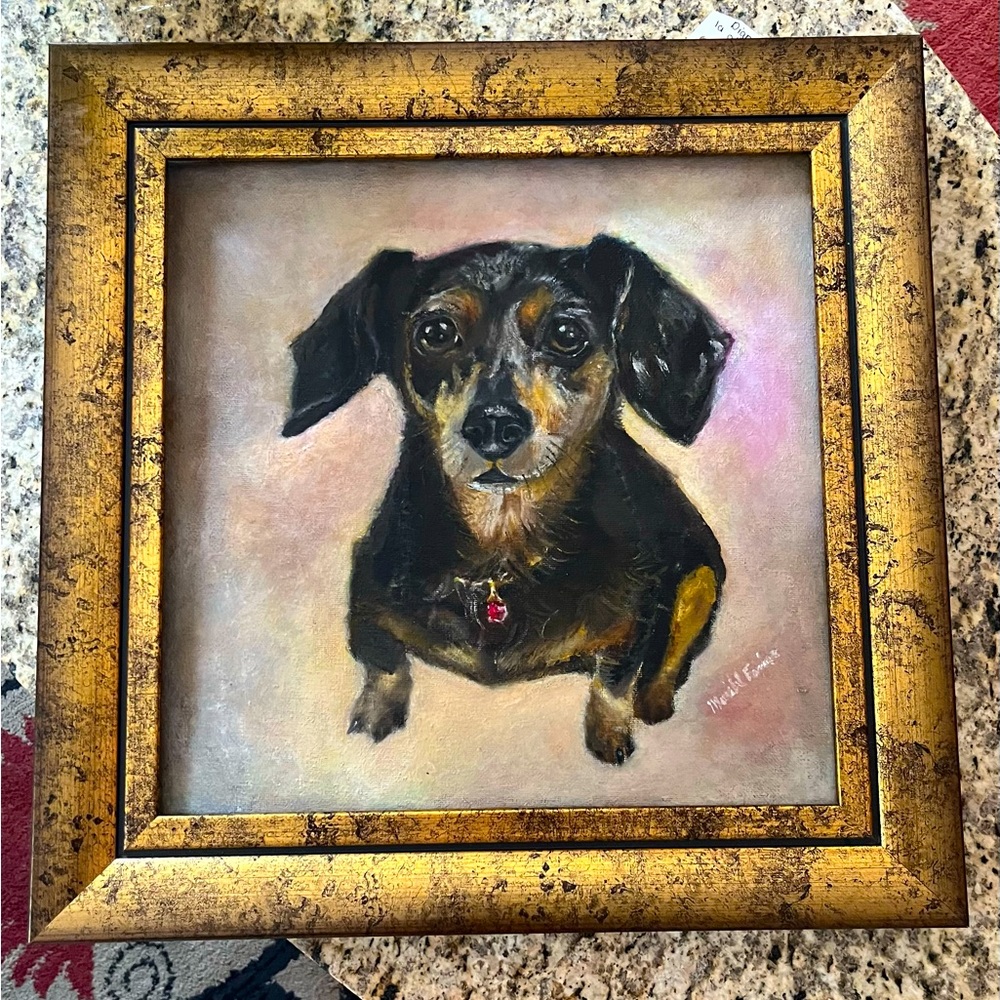 Oil portrait painting 12x12”